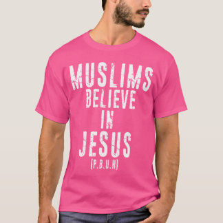 Camiseta Muçulmanos acreditam em Jesus P.B.U.H - Jesus