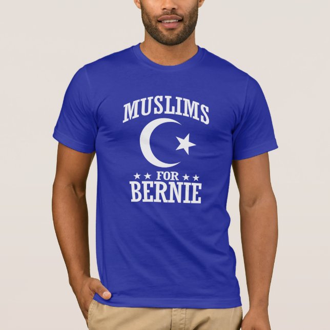 CAMISETA MUÇULMANOS PARA MÁQUINAS DE LIXAR DE BERNIE (Frente)
