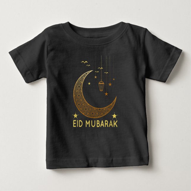 Camiseta Muçulmanos Ramadan Kareem Celebração de Eid Mubara (Frente)