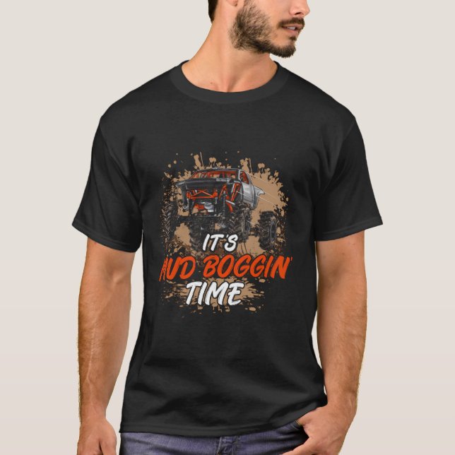 Camiseta Mud Racing Mud Boggin Time Muding Racer Mud Boggi (Frente)