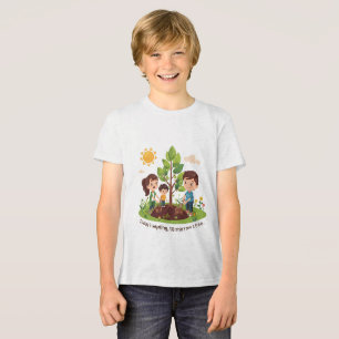 Camiseta Muda de Hoje Árvore de Amanhã Família Dia da Terra