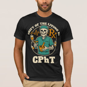 Camiseta Mudança do Halloween de Farmácia do Rx CPhT vivo