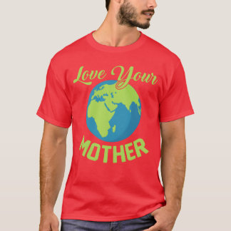 Camiseta Mudanças climáticas amam seu presente de Dia da Te