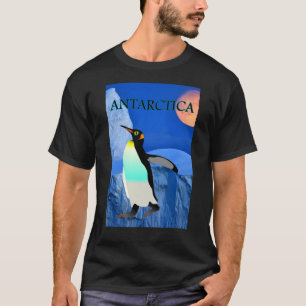 Camiseta Mudanças climáticas Antártica Geleira Pinguim e