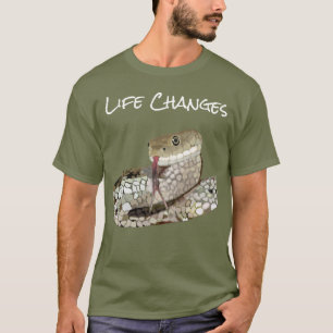 Camiseta Mudanças de vida, Cobra simbolismo da transformaçã