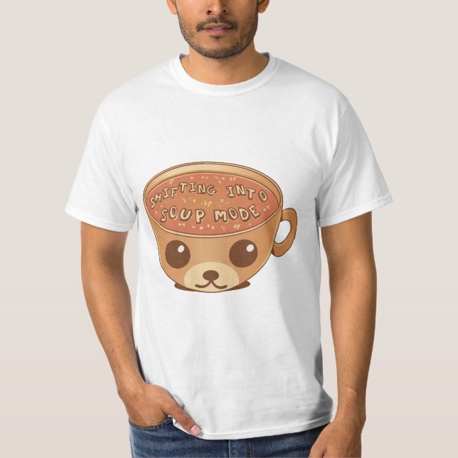 CAMISETA MUDANDO PARA O MODO DE SOPA (Frente)