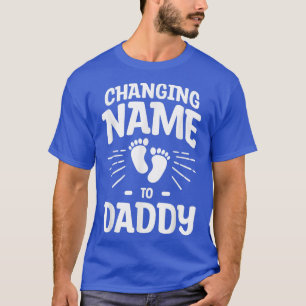 Camiseta Mudar O Nome Para O Gênero Do Pai Revela Gravidez