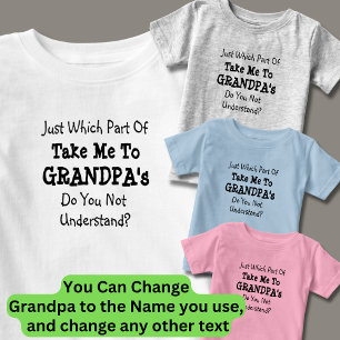 Camiseta Mudar TODOS os Textos Leve-me ao Avô do Vovô