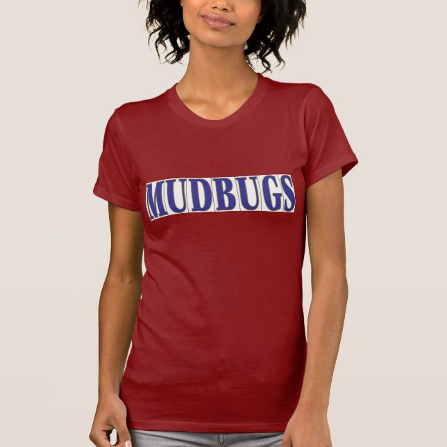 Camiseta MUDBUGS em Azulejos azuis (Frente)