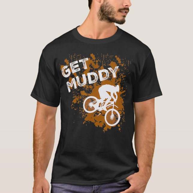 Camiseta Muddy Mountain Biking Trail  (Frente)