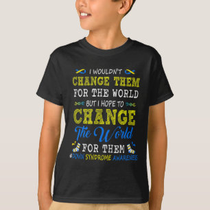 Camiseta Mude O Mundo Para Eles Conscientização Sobre a Sín