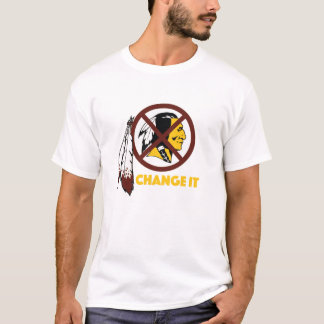 Camiseta Mude-o: Redskins