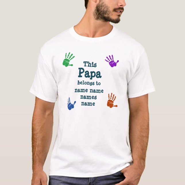 Camiseta Mude todos os nomes que este Papa pertence ao avô (Frente)