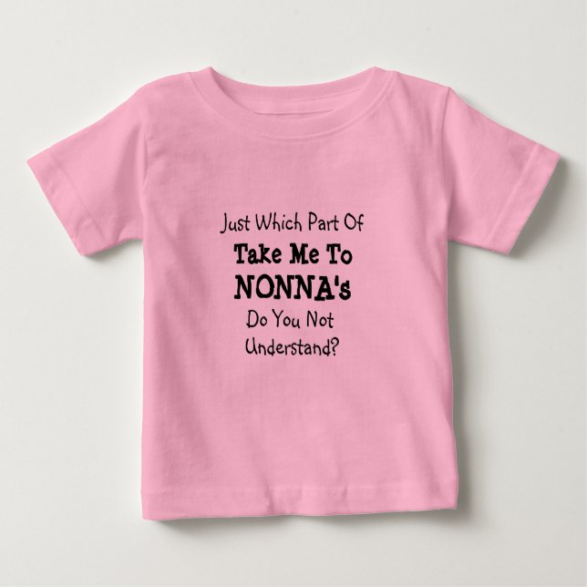 Camiseta Mude todos os textos para me levar à avó Nona de N (Frente)