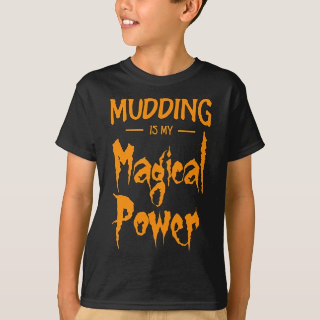 Camiseta Mudim é o meu presente de Dia de as Bruxas engraça (Frente)