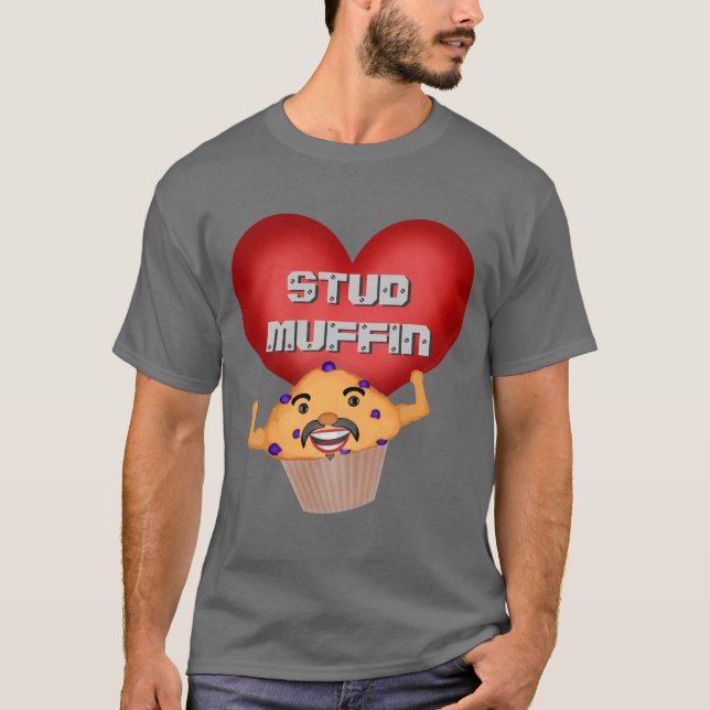 Camiseta Muffin engraçado do parafuso prisioneiro para ele (Frente)