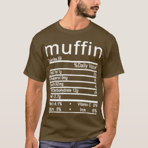 Camiseta Muffin Nutrição Fala Engraçado Ação de Graça
