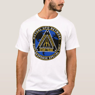 Camiseta MUFON (Rede de OVNI Mútua) Especial de Resposta Rá