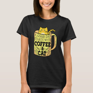 Camiseta Mug de café de gato laranja