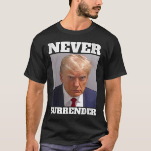 Camiseta Mug Shot - Donald Trump Mug Shot - Nunca renove