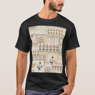 Camiseta Mughal Floral Paisley: Elegância Digital Étnica.