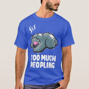 Camiseta Muita Gente Introduziu Nerd Dormindo Koala