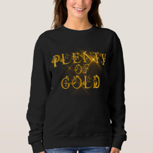 Camiseta Muita Ouro - Tipografia de Ouro de Luxo