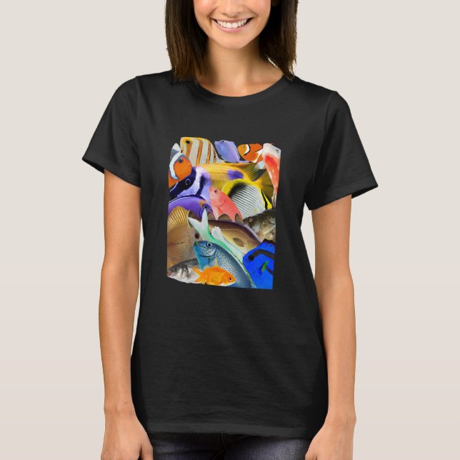 Camiseta Muitas Espécies De Peixes (Frente)