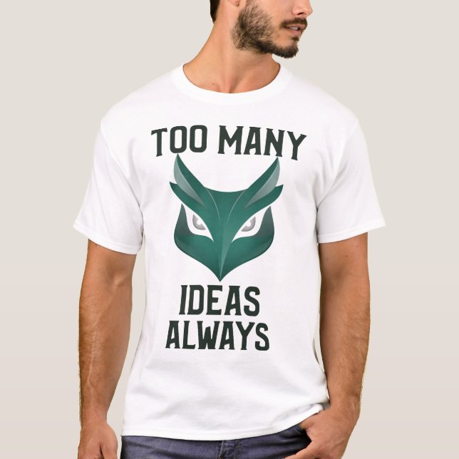 Camiseta Muitas Ideias Sempre Caos de Hobby Criativo (Frente)