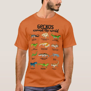 Camiseta Muitas lagartas diferentes do mundo