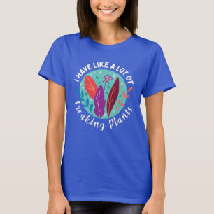 Camiseta Muitas plantas, jardineira quica