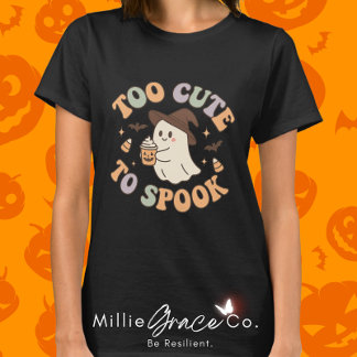 Camiseta Muito bonitinho para Spook - Fantasma e Pumpkin de