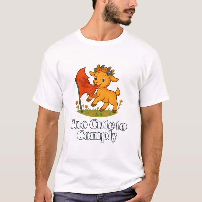 Camiseta Muito bonito para cumprir (Frente)