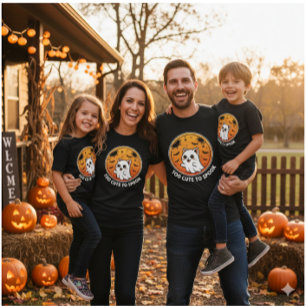 Camiseta Muito Bonito Para Falar - Adorável Ghost Cat Hallo