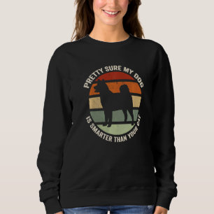 Camiseta Muito Certo de que Meu Cachorro é Mais Inteligente