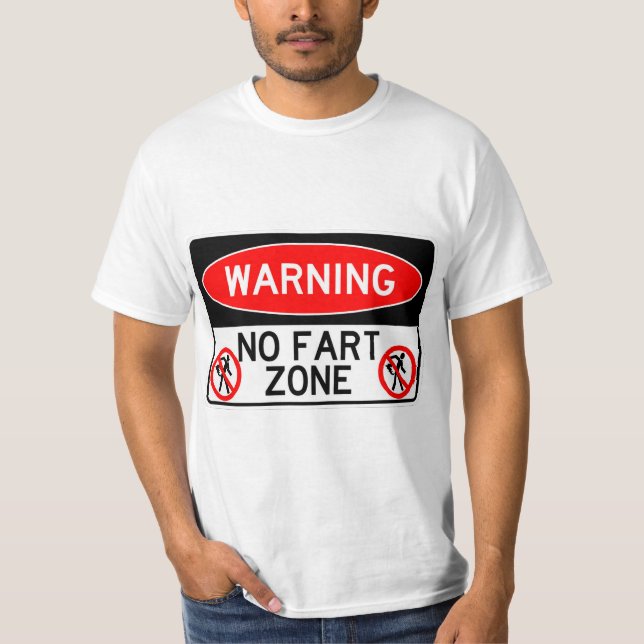 Camiseta Muito Divertido Nenhum Sinal De Zona De Arte (Frente)