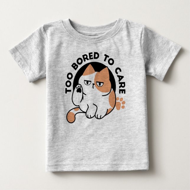 Camiseta Muito Entediado para se Importar – Citação Diverti (Frente)