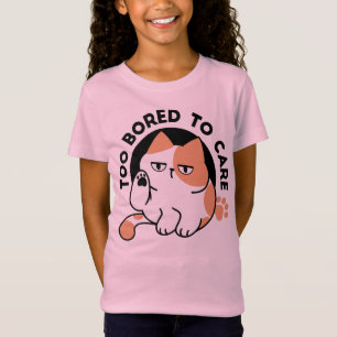 Camiseta Muito Entediado para se Importar – Citação Diverti