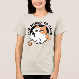 Camiseta Muito Entediado para se Importar – Citação Diverti
