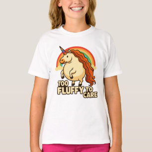 Camiseta Muito Fluffy Para Cuidar De Foodie Unicorn