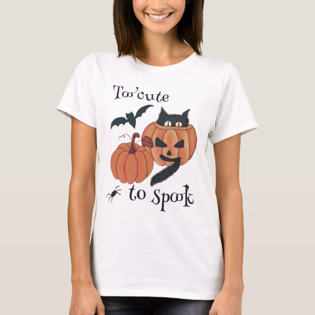 Camiseta Muito fofo para assustar (Frente)
