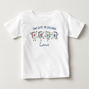 Camiseta Muito Fofo Para Descartar Mahjong Nome Personaliza