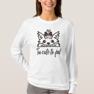Camiseta Muito fofo para falhar