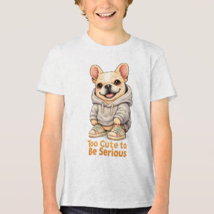Camiseta Muito Fofo para ser Levado a Sério – French Bulldo