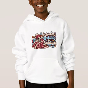 Camiseta Muito Frio Lá Fora para Socializar Inverno Diverti
