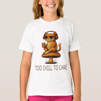 Camiseta Muito frio para se importar - Gato Lo-Fi no Cogume