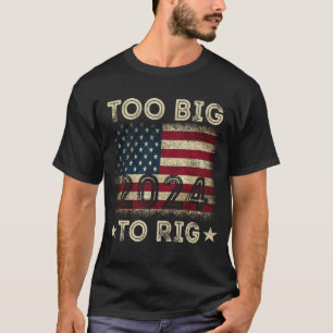 Camiseta Muito Grande Para Amarrar Dizendo Trump 2024 Diver