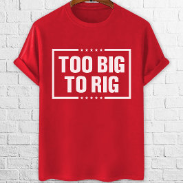 Camiseta Muito Grande para Rig Trump 2024 votação vermelho