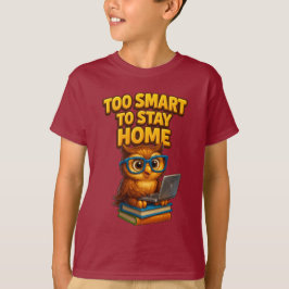 Camiseta Muito inteligente para ficar em casa