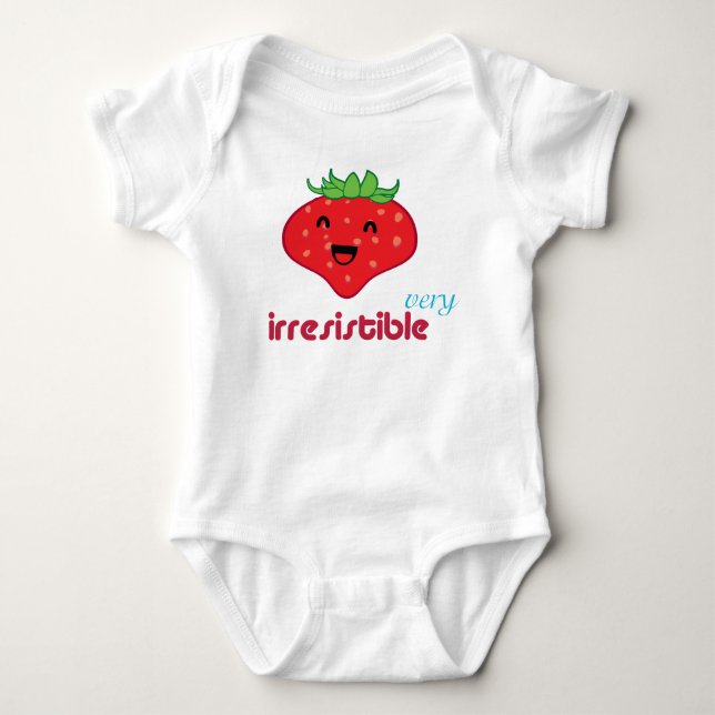 Camiseta muito irresistível - morango (Frente)